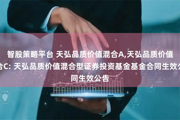 智股策略平台 天弘品质价值混合A,天弘品质价值混合C: 天弘品质价值混合型证券投资基金基金合同生效公告
